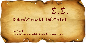 Dobránszki Dániel névjegykártya
