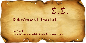 Dobránszki Dániel névjegykártya