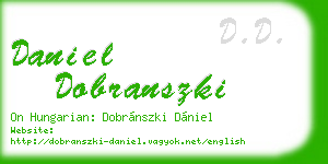 daniel dobranszki business card