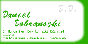 daniel dobranszki business card